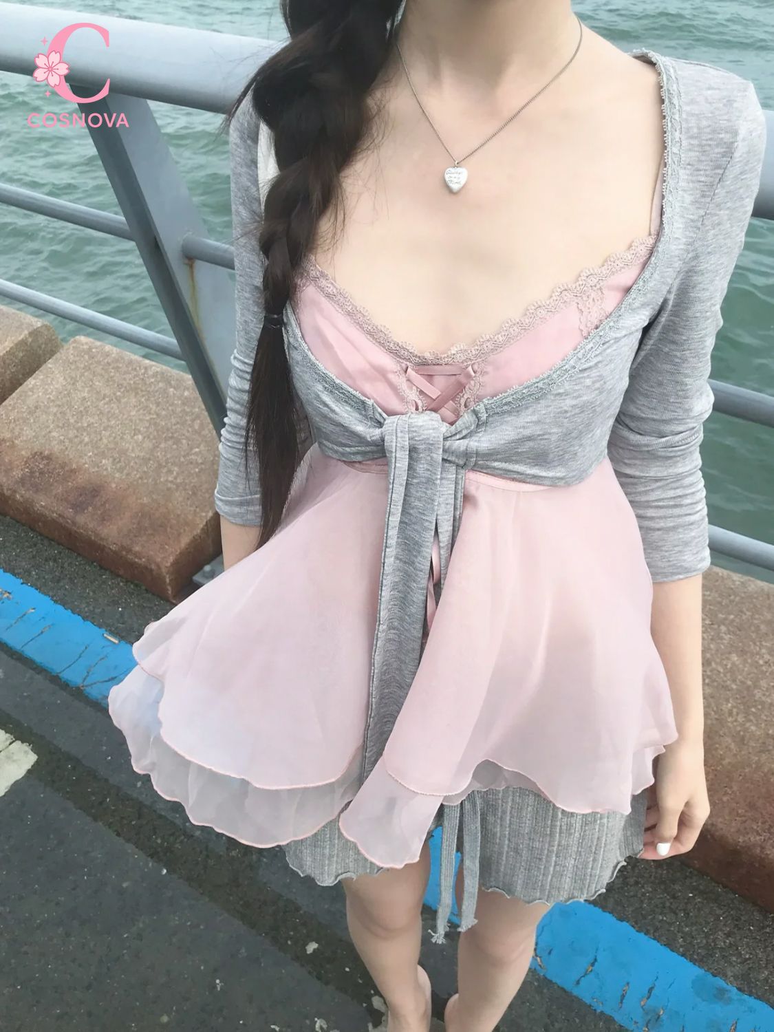 Lace Ribbon Trim - Kore Tarzı Tatlı Yazlık 3 Parçalı