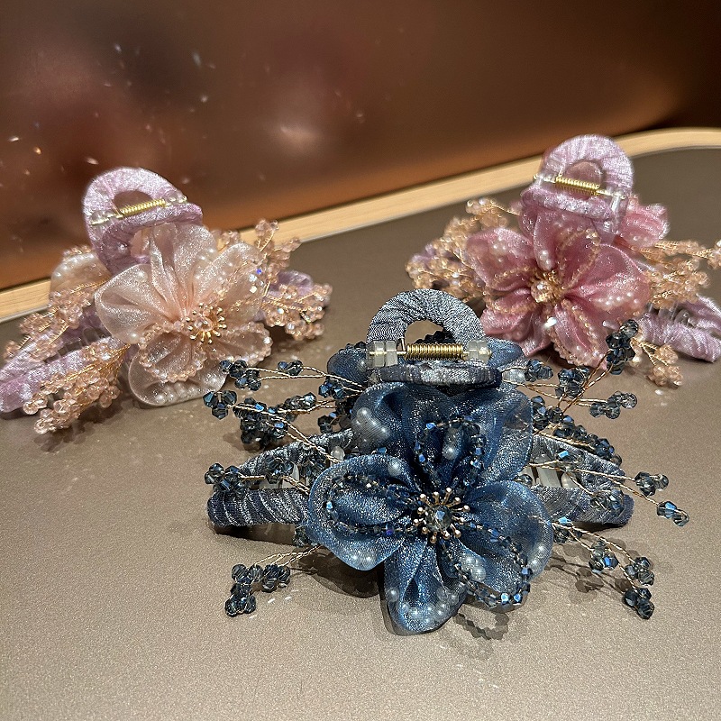 Crystal Mesh Fabric - Zarif Kore saç aksesuarları Kumaş Örgü