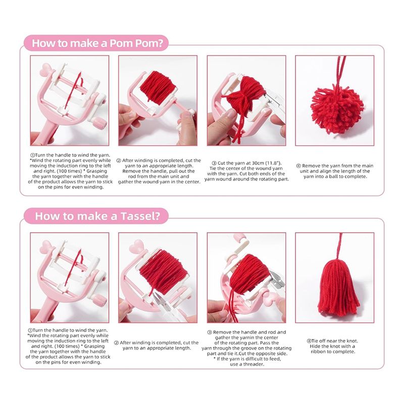 AT21-Pom Yapma Seti, İplik Kes - Pom Pom Maker Tool incelemesi ve fiyatı