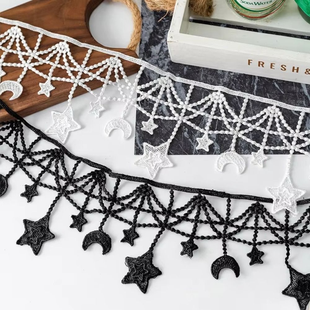 Siyah Beyaz Dantel Şerit Geniş - Lace Ribbon Trim incelemesi ve fiyatı