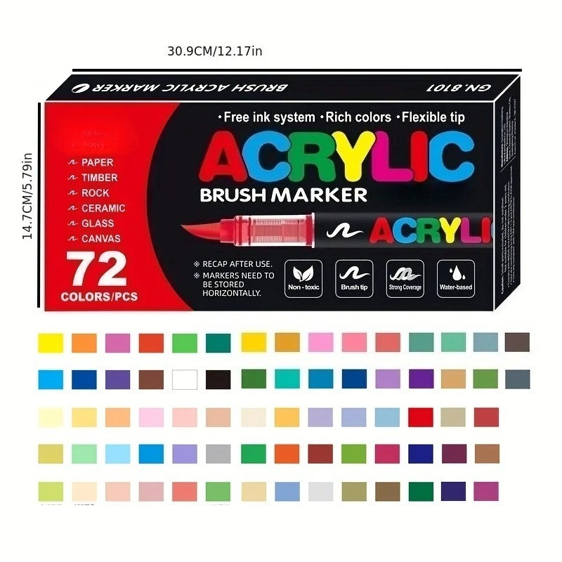 12-120 Renkli Akrilik Boya Kal - Copic Marker Classic incelemesi ve fiyatı